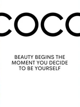Premium Wall Art - Black Coco Range (Multiple Sizes Available)