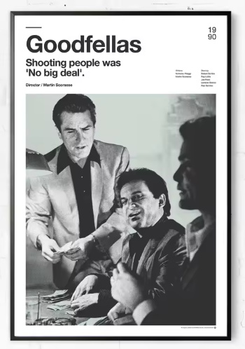 Premium Wall Art - Iconic Rewinds: Minimalist Poster Collection of Classic Films & Series (Multiple Sizes Available)