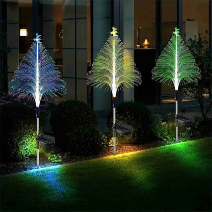 🎄7 Color Changing Solar Christmas Trees Lights